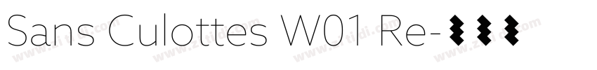 Sans Culottes W01 Re字体转换